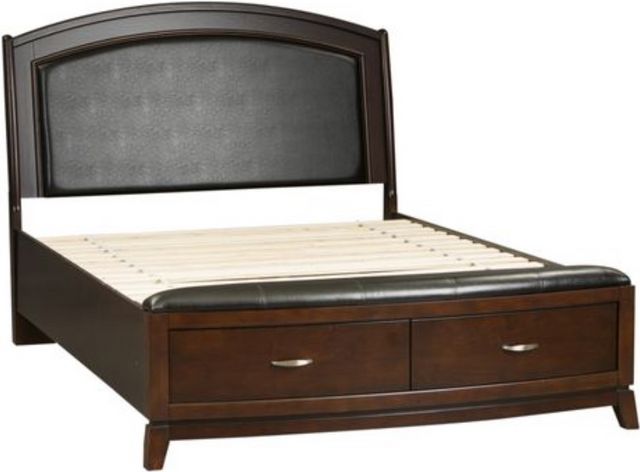 Liberty Furniture Avalon Dark Truffle Queen Storage Bed 0