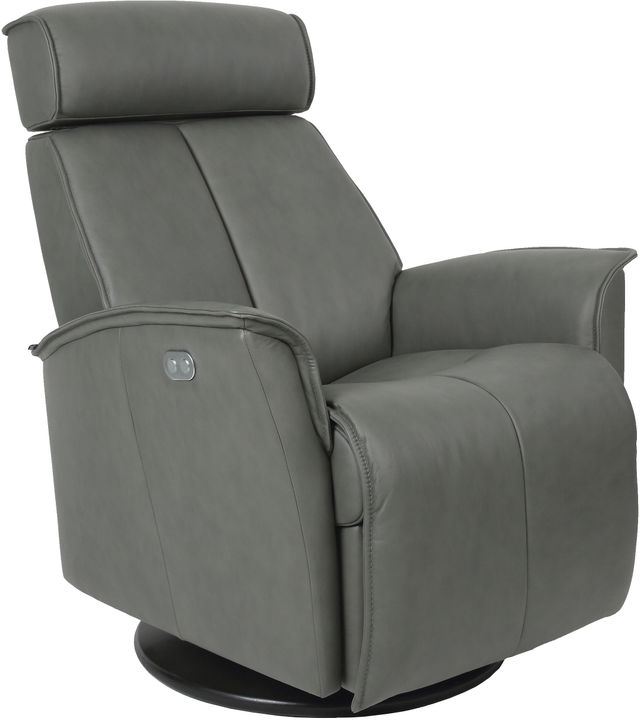 Fjords® Relax Venice Grey Small Dual Motion Swivel Recliner