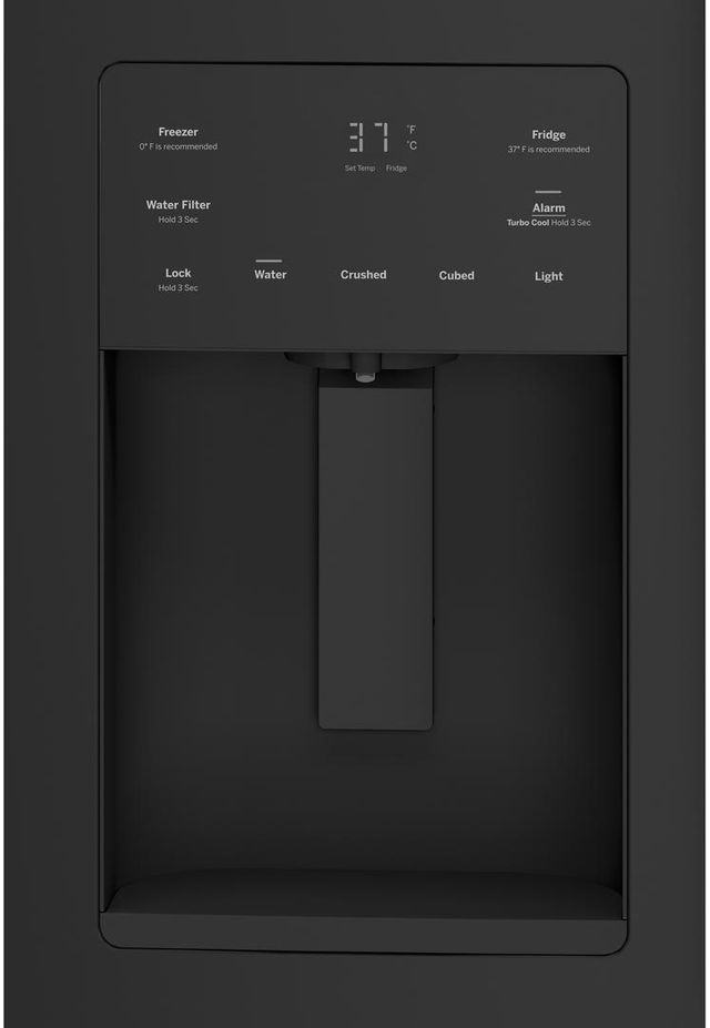 GE® 25.6 Cu. Ft. French Door Refrigerator-Black Stainless-3