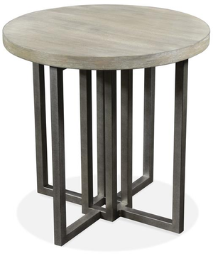 Riverside Furniture Adelyn Crema Gray Side Table