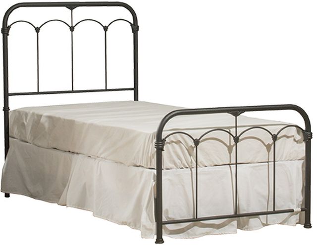 Hillsdale Furniture Jocelyn Black Speckle Twin Youth Bed Kit with Frame