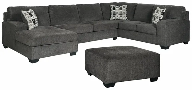 Signature Design by Ashley® Ballinasloe 2-Piece Smoke Sectional with ...