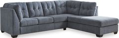 Signature Design by Ashley® Marelton 2-Piece Denim Left-Arm Facing Sectional with Chaise