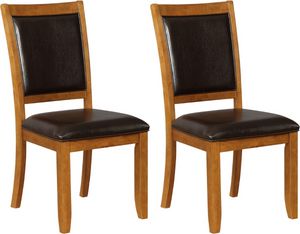 Coaster® Nelms 2-Piece Deep Brown/Black Side Chairs