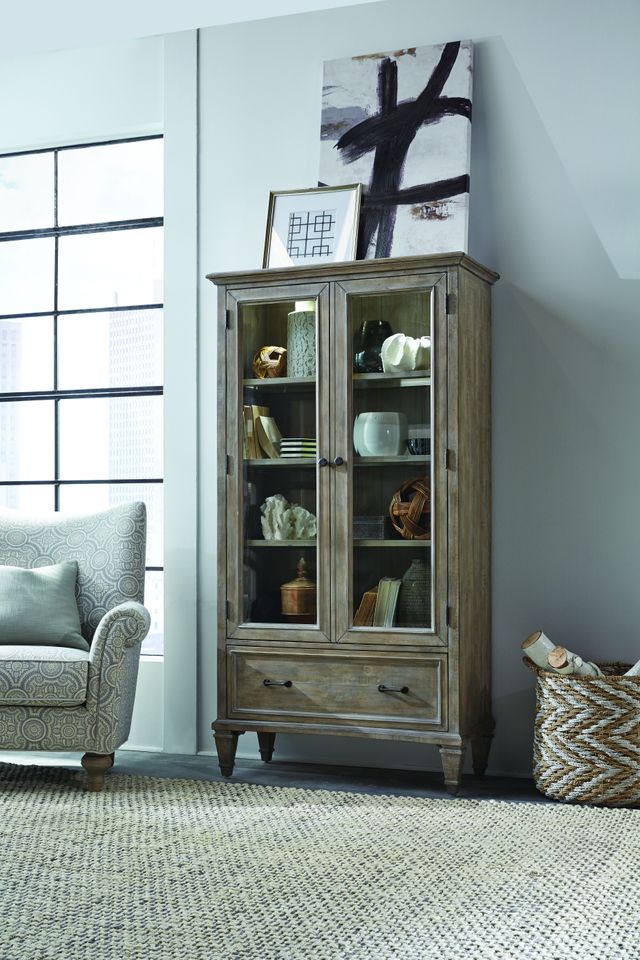 Magnussen Home® Lancaster Dovetail Grey Door Bookcase-3