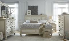 Liberty Furniture High Country 5 Piece White Queen Panel Bed Set