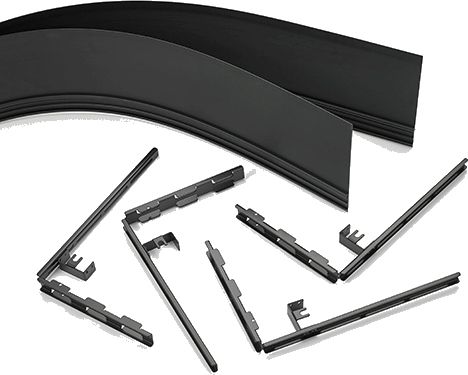Chief® Black 6" Side Cover Kit with ConnexSys Brackets