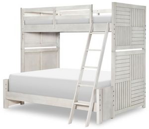 Legacy Classic Modern Summer Camp Stone Path Gray Youth Twin Over Twin Bunk Bed