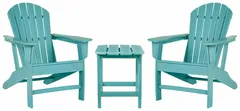 Signature Design by Ashley® Sundown 3-Piece Turquoise Outdoor Seating Chair Set