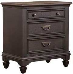 Liberty Allyson Park Ember Gray/Wirebrushed Black Forest Nightstand