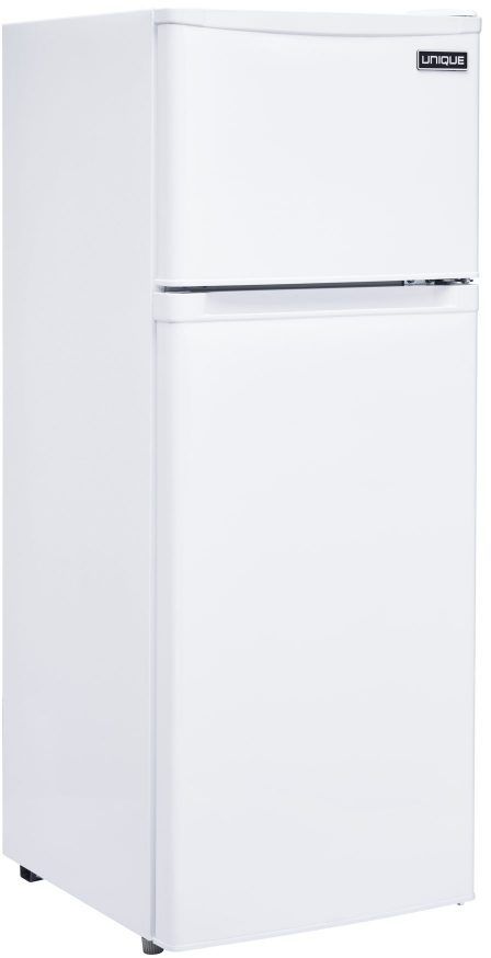 Unique® Appliances 6.0 Cu. Ft. White Counter Depth Freestanding Top Freezer Refrigerator 3