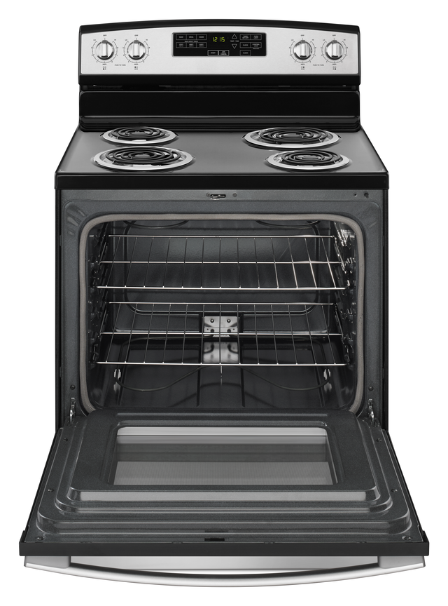 Amana® 29.88" Black on Stainless Free Standing Electric Range 13