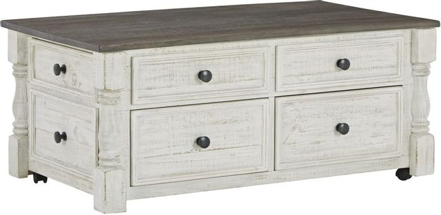 Signature Design by Ashley® Havalance White/Gray Lift-Top Coffee Table-0