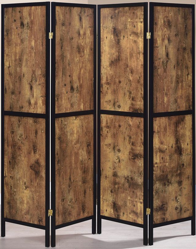 Coaster® Everyday Industrial Antique Nutmeg Four-Panel Screen