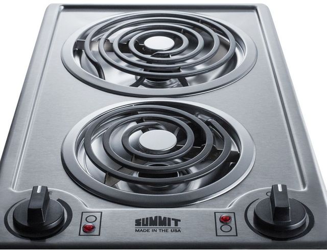 Summit® 12" Stainless Steel Electric Cooktop 2