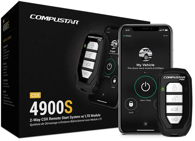 Compustar Black 2-Way Remote Start Bundle