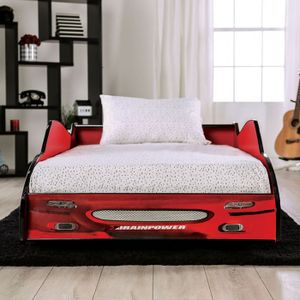 Furniture of America® Dustrack Red Twin Bed