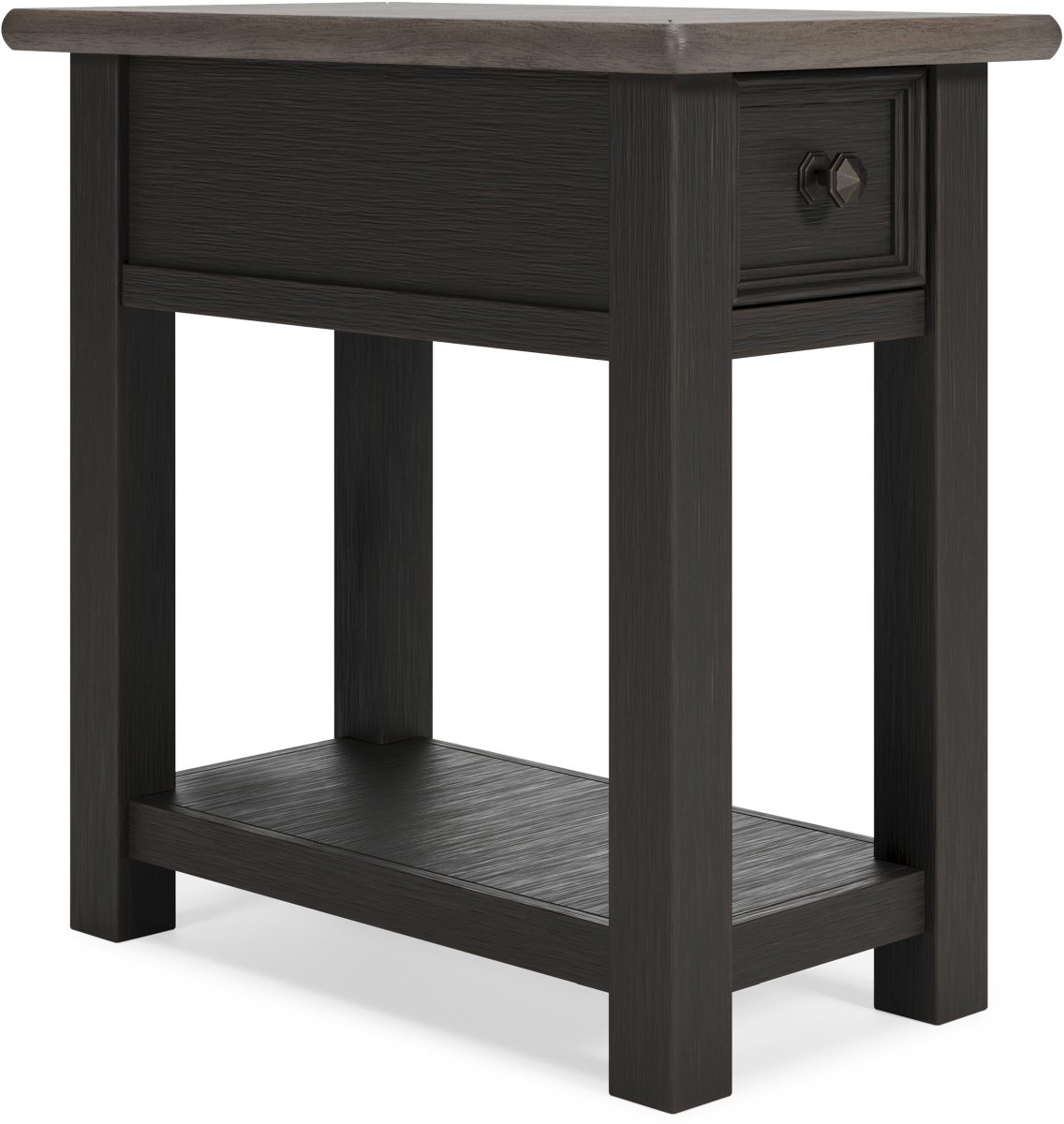 two black end tables