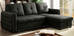 Furniture of America® Demi Set of 2 Dark Gray Sectional