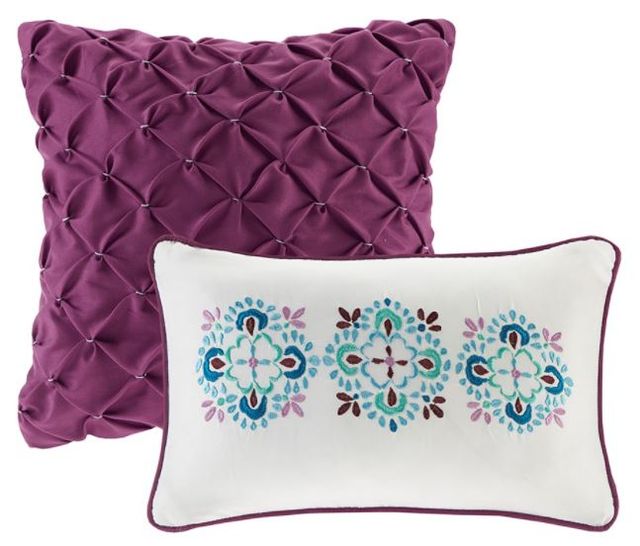 Intelligent Design Joni Coverlet Set - Purple, Full/Queen