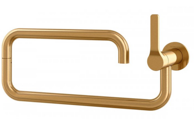 The Galley Ideal Pot Filler Tap Brushed Gold Stainless Steel Faucet-0
