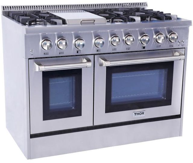 Thor Kitchen® 48" Stainless Steel Pro Style Dual Fuel Range 5