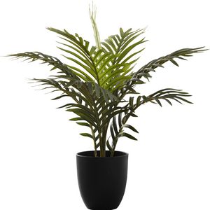 Monarch Specialties Inc. Green/Black 20" Artificial Potted Palm