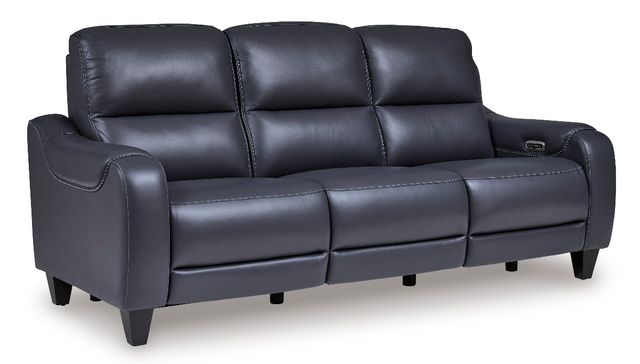 Signature Design by Ashley® Mercomatic Ocean Power Reclining Sofa | Big ...