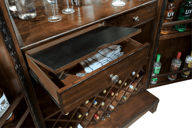 Howard Miller® Rogue Rustic Hardwood Wine & Bar Cabinet 2
