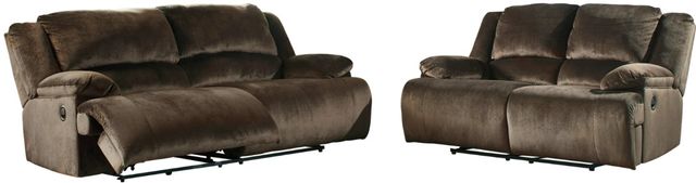 Signature Design by Ashley® Clonmel 2-Piece Chocolate Living Room Set with Reclining Sofa