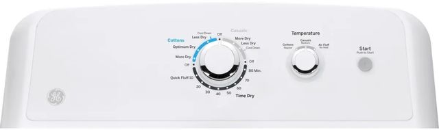 GE® Front Load Electric Dryer-White - GAS ADD $100 1