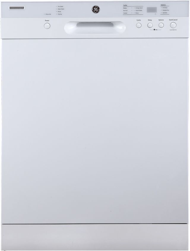 Lave-vaisselle encastré GE® de 24 po - Blanc
