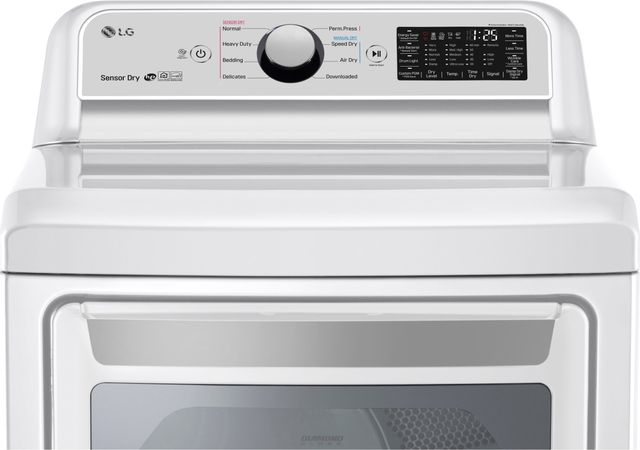 LG 7.3 Cu. Ft. White Front Load Electric Dryer 5