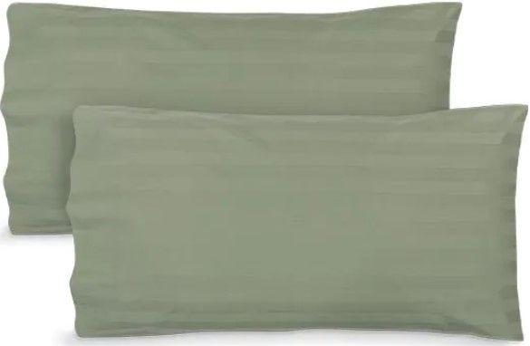 MyPillow® Striped Sage Queen Pillow Cases 4