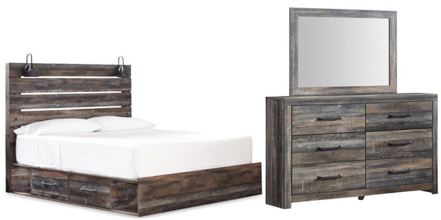 Signature Design by Ashley® Drystan 3-Piece Multi Queen Panel Storage Bed Set
