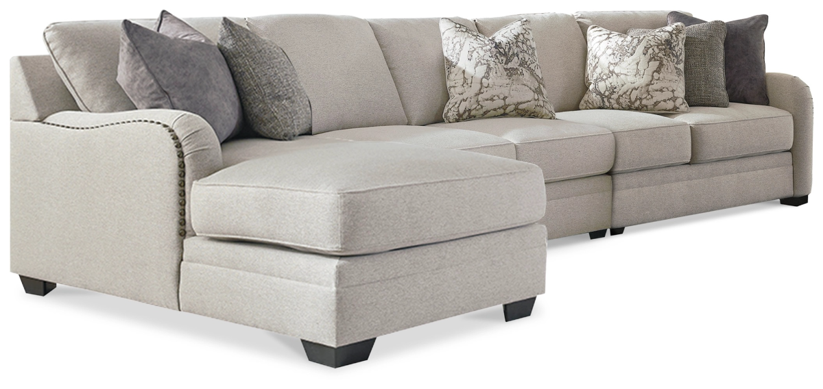 Benchcraft dellara deals chalk chaise sectional