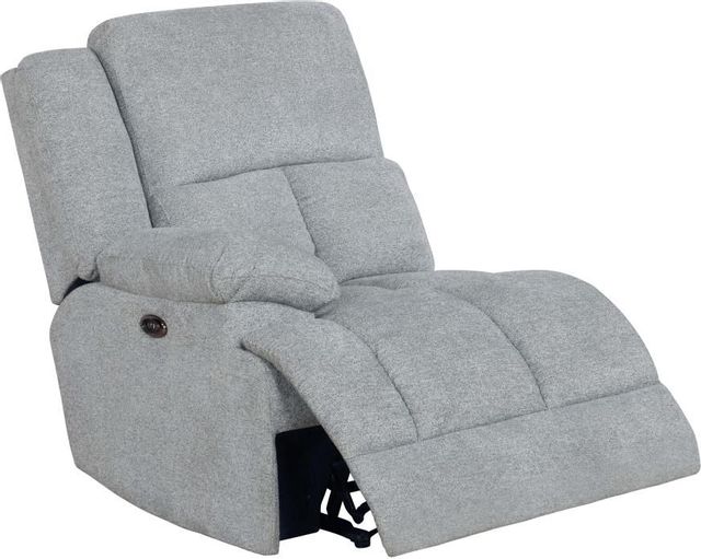 Coaster® 3-Piece Light Gray Power Reclining Sectional with Chaise 2