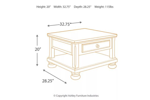 Signature Design by Ashley® Porter Rustic Brown Lift Top Coffee Table 13
