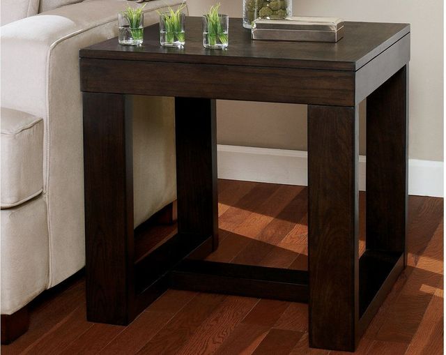 Signature Design by Ashley® Watson Dark Brown Square End Table-T481-2-1