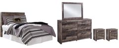 Benchcraft® Derekson 5-Piece Multi Gray Full Youth Panel Headboard Bed Set
