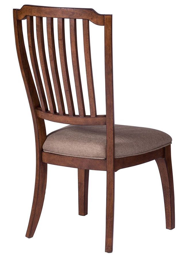 Liberty Arlington House Cobblestone Brown Spindle Back Side Chair-2