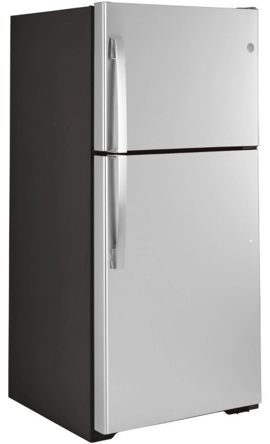 GE® 33 in. 21.9 Cu. Ft. Fingerprint Resistant Stainless Steel Freestanding Refrigerator-3