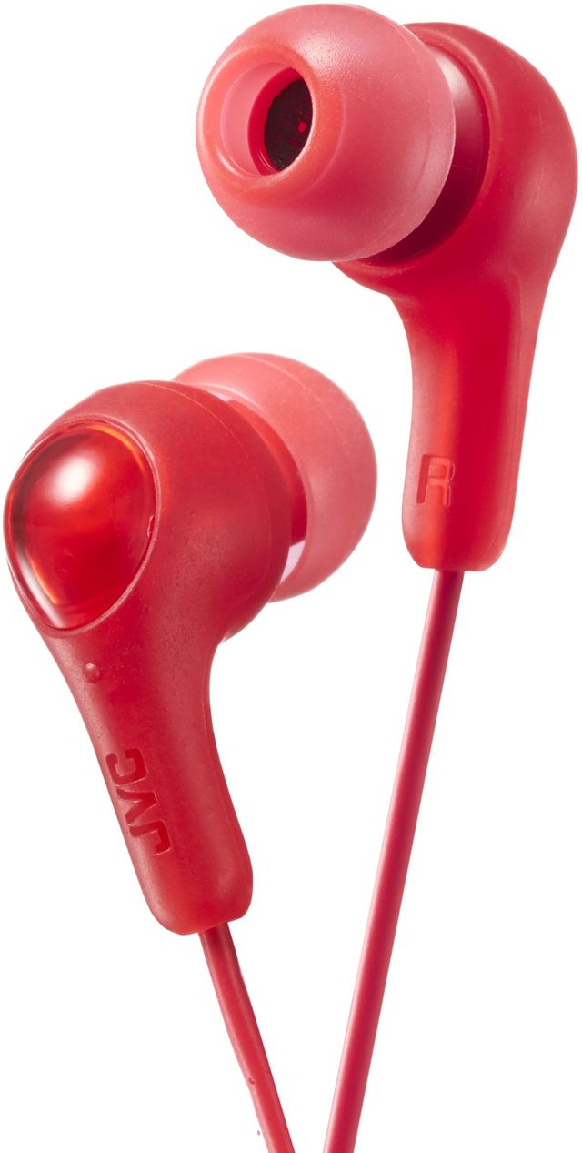 JVC HA-FX7 Cranberry Red Gumy Plus In-Ear Headphones 0