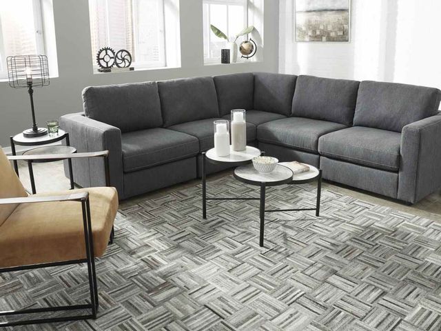 Signature Design by Ashley® Candela Charcoal 5 Piece Sectional 8