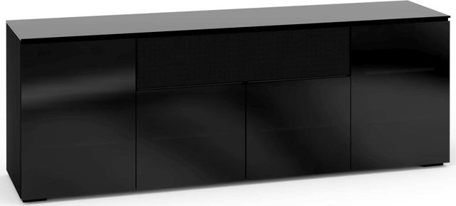 Salamander Designs® Oslo 345 AV Cabinet-Black Glass