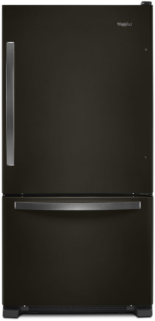 Whirlpool® 22 Cu. Ft. Bottom Freezer Refrigerator-Black Stainless Steel