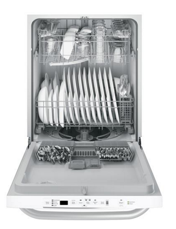 GE® Artistry™ Series 24" Built In Dishwasher-White 1
