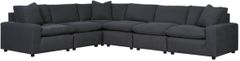 Signature Design by Ashley® Savesto 6-Piece Charcoal Sectional