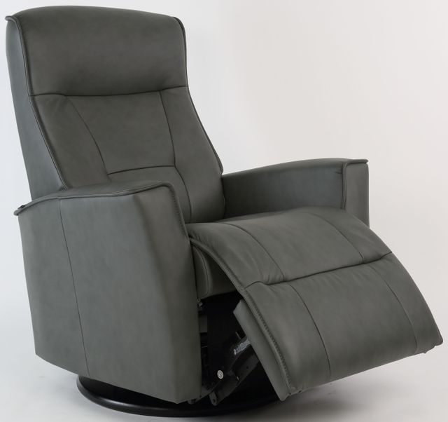 Fjords® Relax Harstad Grey Small Dual Motion Swivel Recliner 3