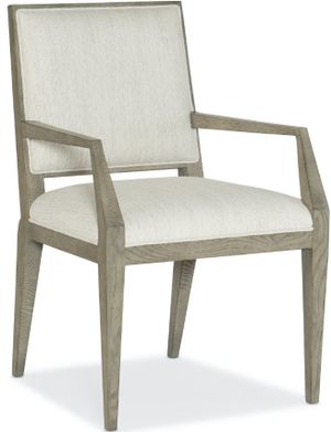 Hooker® Furniture Linville Falls Linn Cove 2-Piece Mink/Remington Porcelain Upholstered Dining Arm Chair Set